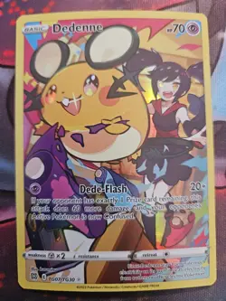 Dedenne - TG07/TG30 - Pokemon Brilliant Stars Sword & Shield Holo Rare Card LP - Image 1