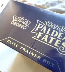 Paldean Fates Elite Trainer Box ETB Pokemon Card | SEALED *Tear in Seal* (1) - Image 4