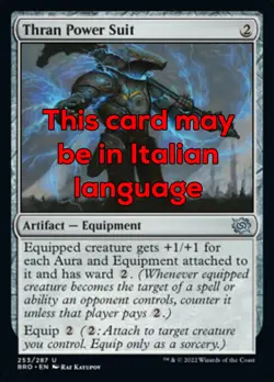 MTG 4x THRAN POWER SUIT EXC - ARMATURA POTENZIATA THRAN 253 - BRO - MAGIC - Image 1