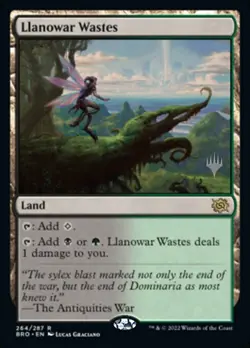 MTG LLANOWAR WASTES FOIL EXC - DISTESE DI LLANOWAR 264 - BRO PP - MAGIC - Image 1