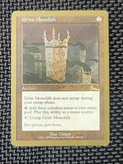 MTG 1999 World championship Tokyo - artifact Grim Monolith - Illus. Chippy - Image 1