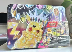 Pokemon Surging Sparks Stellar Crown Fall 2024 Collector Chest Tin New Sealed - Image 1