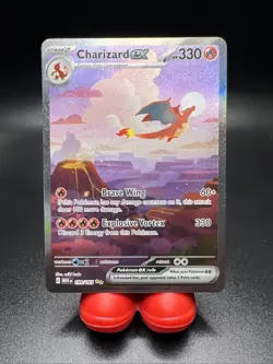 Pokemon TCG Charizard EX Scarlet & Violet 151 Card Sir 199/165 - Image 1