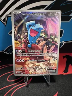 2025 Pokemon Team Rocket's Wobbuffet 203 Sv: Scarlet & Violet Promo Cards Holo - Image 1