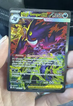 Mega Gengar EX SIR 284/217 Ascended Heroes Near Mint Fresh Pull Pokemon Card 🔥 - Image 4