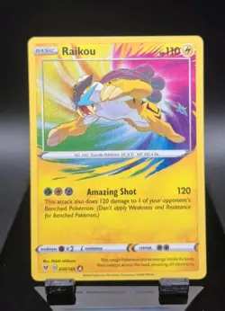 Pokemon Card Raikou Amazing Rare SWSH04: Vivid Voltage 050/185 - Image 1