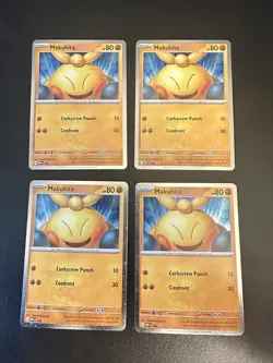 Pokemon 4x Makuhita 068 MEP Perfect Order Cosmos Holofoil Promo Black star - Image 1