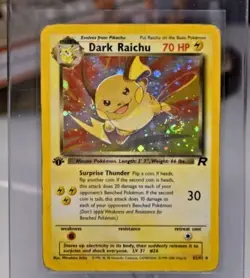Pokemon 1st Edition Holograhic Dark Riachu Swirl Team Rocket First Edition Wotc - Image 1