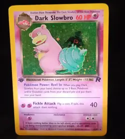 Pokemon TCG Team Rocket 1st Edition Holo Dark Slowbro 12/82 NM/LP Original Owner - Image 1