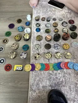 Pokemon TCG Massive Assorted Lot Of Pokemon Coins🔥 Various Sets Totaling 190🤩 - Image 1