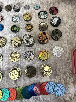 Pokemon TCG Massive Assorted Lot Of Pokemon Coins🔥 Various Sets Totaling 190🤩 - Image 2