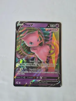 Mew V 113/264 Holo V Rare Fusion Strike Pokemon Holo Near Mint - Image 1