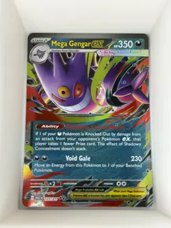 Mega Gengar ex 056/094 Double Rare Phantasmal Flames Pokemon Near Mint - Image 1