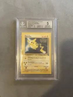 SQUARE CUT ERROR First Movie WB Promo 4 Black Star WOTC Pokemon Card 1999 BGS 5 - Image 1