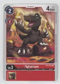 2021 Digimon Card Game - Release Special Ver 15 Agumon #BT3-007 - Image 1