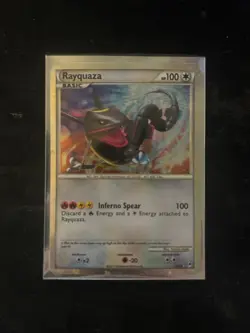 Rayquaza Holo (Pokemon HS Call of Legends SL10) (Great Condition) - Image 1