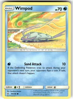 Wimpod 50/236 Common Unified Minds Pokemon Near Mint - Image 1