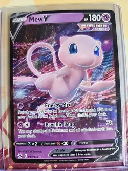 Mew V 060/159 Pokemon TCG Ultra Rare Crown Zenith Near Mint - Image 1