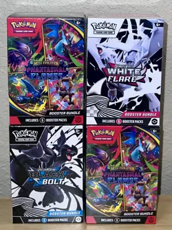 Pokemon Booster Bundle Lot Phantasmal Flames x2, Black Bolt, White Flare - Image 5