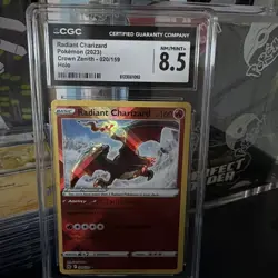 Radiant Charizard CGC 8.5 NM/Mint+ 2023 Pokemon Crown Zenith 020/159 - Image 1