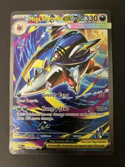 Pokemon TCG Me02: Phantasmal Flames Mega Sharpedo ex 127/094 - Holo SIR - NM - Image 1
