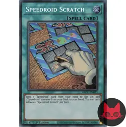 Yugioh Speedroid Scratch BROL-EN035 Secret Rare 1st Edition NM - Image 1