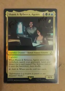 Shaun & Rebecca, Agents #64 (Foil) (NM) Assassin's Creed ACR Magic MTG - Image 1