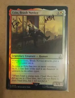 Ezio, Brash Novice #55 (Foil) (NM) Assassin's Creed ACR Magic MTG - Image 1
