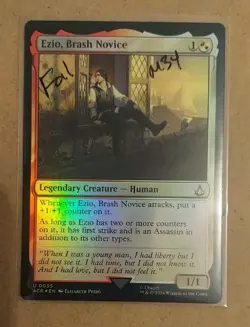 Ezio, Brash Novice #55 (Foil) (NM) Assassin's Creed ACR Magic MTG - Image 1