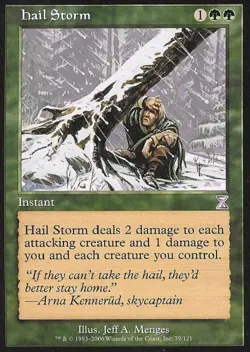 Hail Storm -Foil Light Play MTG Time Spiral Time Shifted - Image 1