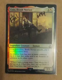 Ezio, Brash Novice #55 (Foil) (NM) Assassin's Creed ACR Magic MTG - Image 1