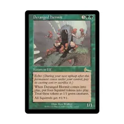 WOTC MtG Urza's Legacy Deranged Hermit (R) EX - Image 1
