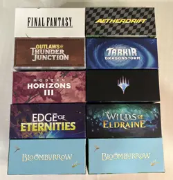 Lot of 10 MTG Magic The Gathering Empty Card Storage Bundle Boxes Collectible - Image 1