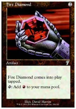 Fire Diamond - Light Play MTG 7th Edition - Image 1