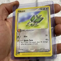 Vibrava 47/97 Non-Holo Ex Dragon Pokemon Card 2003 E Reader NM/MT Condition TCG - Image 2