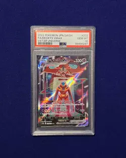 PSA 10 Deoxys Vmax #222 Vstar Universe 2022 Pokemon GEM MINT - Image 1