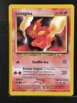 Carte Pokemon Limagma 53/64 Edition 2 Ed 2 Neo Revelation Wizards FR 2 - Image 2