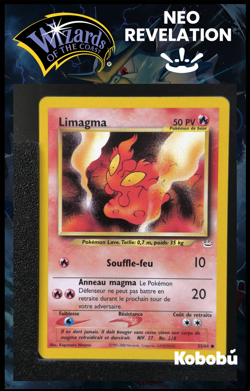 Carte Pokemon Limagma 53/64 Edition 2 Ed 2 Neo Revelation Wizards FR 4 - Image 1