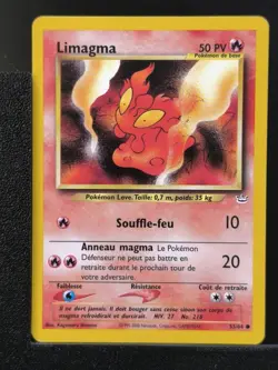Carte Pokemon Limagma 53/64 Edition 2 Ed 2 Neo Revelation Wizards FR 4 - Image 2