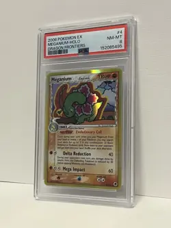 Pokemon Meganium 4/101 Dragon Frontiers Graded PSA 8 - Image 2