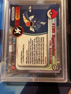 2000 Topps Pokemon TV Gyarados Animation Series 3 Foil PSA Mint 9 - Image 3