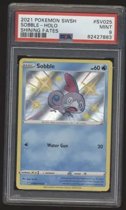 2021 Pokemon Sword & Shield Shining Fates Sobble #SV025 Shining Fates PSA 9 - Image 1