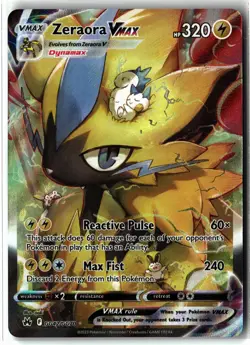 Zeraora VMAX ⭐ GG42/GG70 Holo Crown Zenith Galarian Gallery Pokemon NM - Image 1