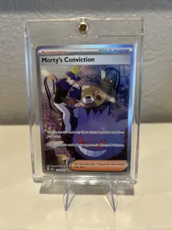 Pokemon TCG Trainer Morty's Conviction SIR 211/162 Temporal Forces Near Mint - Image 1