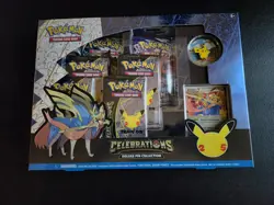 Pokemon TCG Celebrations Zacian LV.X Deluxe Pin Collection (Factory Sealed) - Image 1