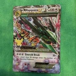 Pokemon M Rayquaza EX Mega Full Art Holo Celebrations Classic 76/108 220HP NM - Image 1