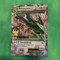 Pokemon M Rayquaza EX Mega Full Art Holo Celebrations Classic 76/108 220HP NM - Image 2