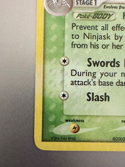 2005 Pokemon Ninjask 13/107 Holo Rare EX Deoxys 🔥 Vintage Hoenn Era Classic - Image 4