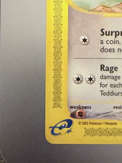 Pokemon Skyridge Teddiursa 109/144 🐻 Vintage WOTC e‑Reader Classic (2003) - Image 4