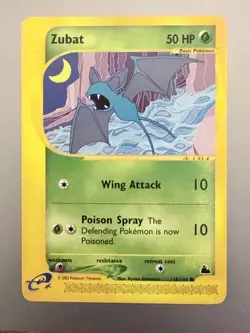 Pokemon Skyridge Zubat 118/144 🦇 Vintage WOTC e‑Reader Classic (2003) - Image 1